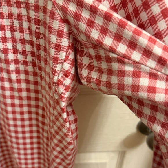 Susan Graver Red and White Checkered Women's Chinos - Picture 4 of 9